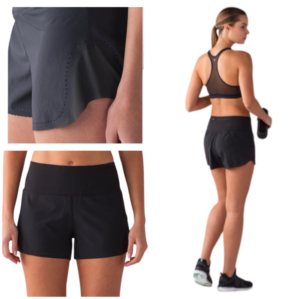 Lululemon Smooth Stride Black Shorts